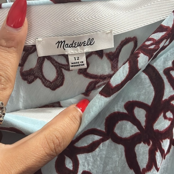 MADEWELL The cutaway vest top in floral and skirt size 12 set of two - Picture 13 of 15